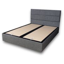 Parisänky Linento Furniture Silver Grey harmaa, ilman patjaa, eri kokoja