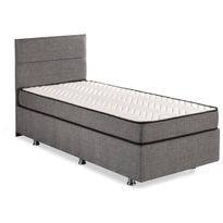 Sänky Linento Furniture Silver Grey 80x180cm harmaa