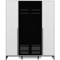 Vaatekaappi Linento Furniture Elevate 180cm, valkoinen