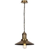 Riippuvalaisin Linento Lighting Sivani, E27, säädettävä korkeus, antiikkimessinki, eri kokoja