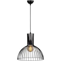 Riippuvalaisin Linento Lighting Fellini, Ø38cm, E27, säädettävä korkeus, musta
