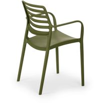 Tuolisetti Linento Garden Louise Xl, 4kpl, khaki