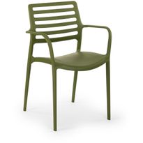 Tuolisetti Linento Garden Louise Xl, 4kpl, khaki
