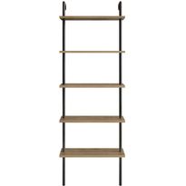 Kirjahylly Linento Furniture Paula, ruskea/musta