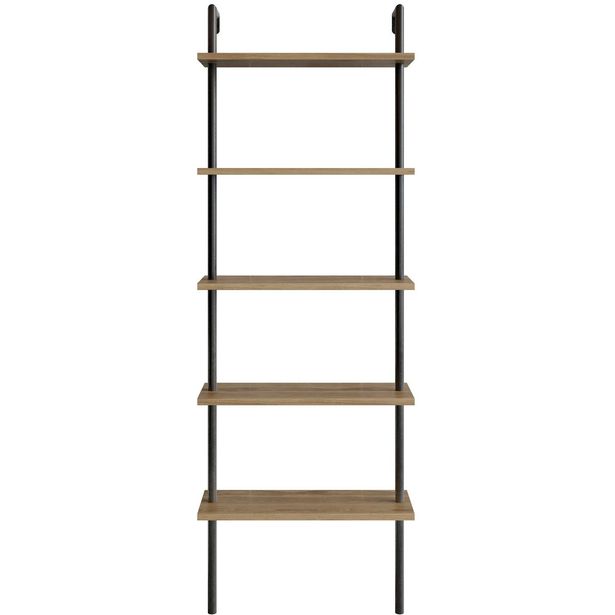 Kirjahylly Linento Furniture Paula, ruskea/musta