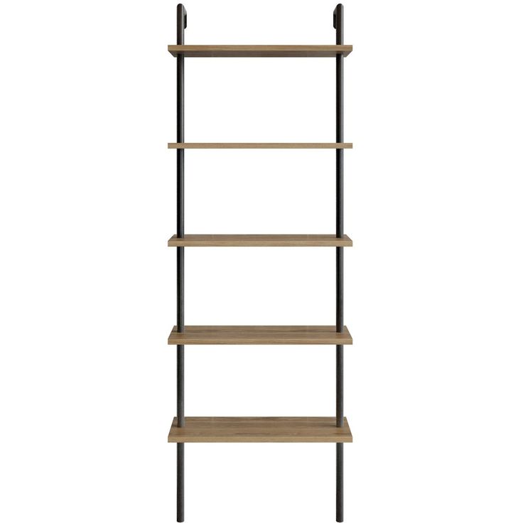 Kirjahylly Linento Furniture Paula, ruskea/musta