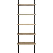 Kirjahylly Linento Furniture Piante, ruskea/musta