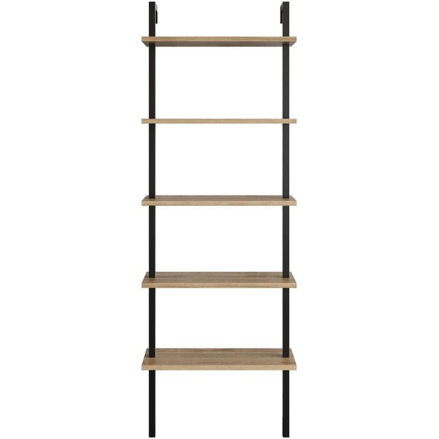 Kirjahylly Linento Furniture Piante, ruskea/musta