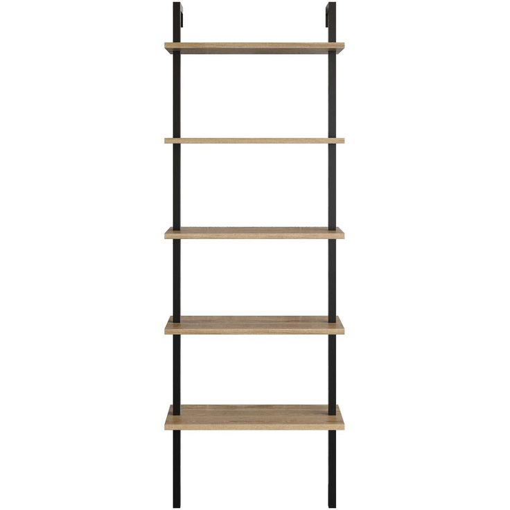Kirjahylly Linento Furniture Piante, ruskea/musta