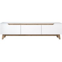 TV-taso Linento Furniture D1 2472 valkoinen/pähkinä
