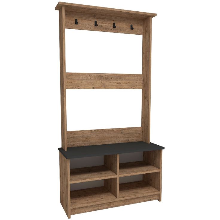 Vaatenaulakko Linento Furniture Napoli Atlantic Pine/antrasiitti