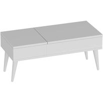 Meikkipöytä Linento Furniture Riva, peilillä, 79.5x35cm, valkoinen
