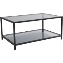 Sohvapöytä Linento Furniture Astro, savulasi, musta