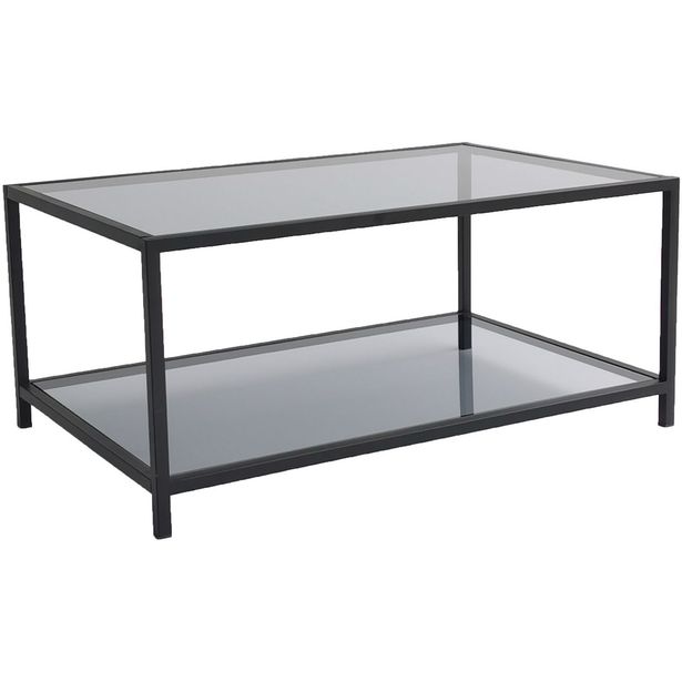 Sohvapöytä Linento Furniture Astro, savulasi, musta