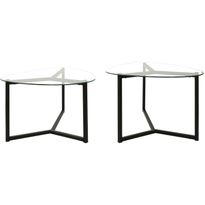Sohvapöytäsetti Linento Furniture Bellisimo, 2-osainen, mattamusta