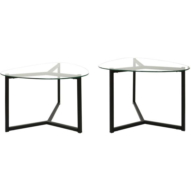 Sohvapöytäsetti Linento Furniture Bellisimo, 2-osainen, mattamusta