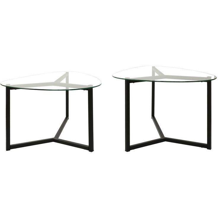 Sohvapöytäsetti Linento Furniture Bellisimo, 2-osainen, mattamusta