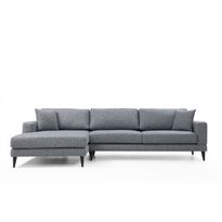 Divaanisohva Linento Furniture Nordic, vasen, harmaa