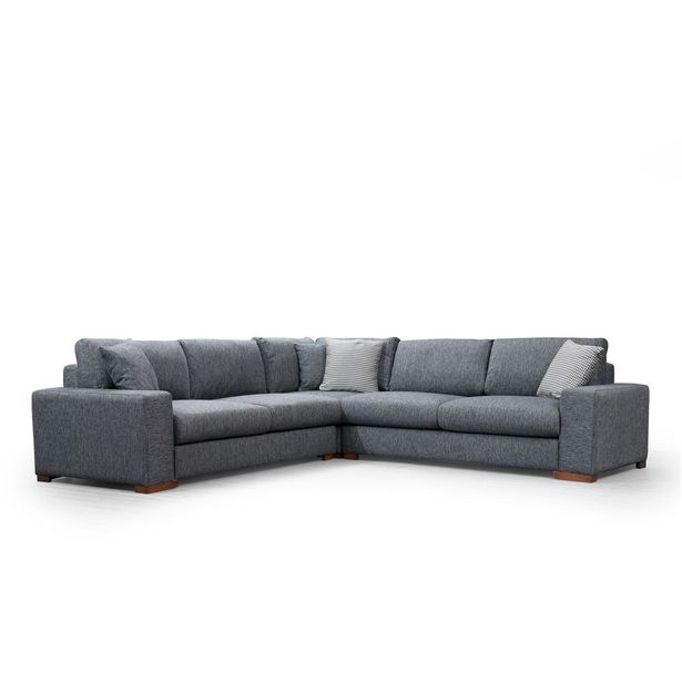 Kulmasohva Linento Furniture Loop 7, 4-istuttava, antrasiitti