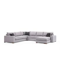 Kulmasohva Linento Furniture Lena, vaaleanharmaa