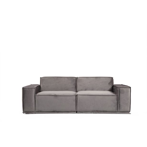 Sohva Linento Furniture Lego, 2-istuttava, harmaa