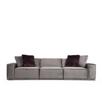 Sohva Linento Furniture Lego, 3-istuttava, harmaa