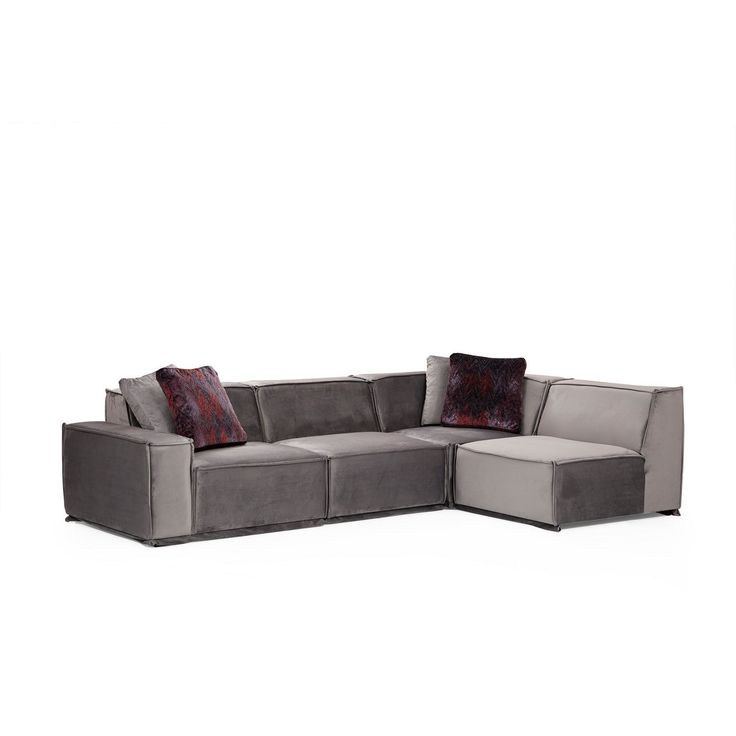 Kulmasohva Linento Furniture Lego, 4-istuttava, 300x190cm, oikea, harmaa/vaaleanharmaa