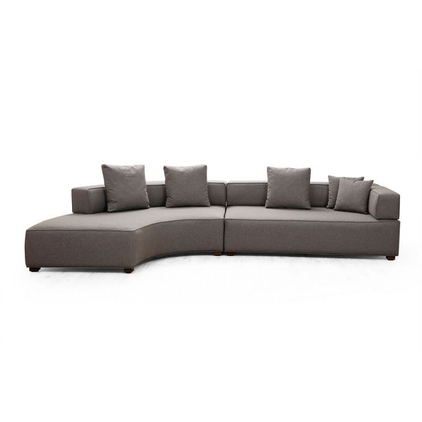Avokulmasohva Linento Furniture Gondol 1, vasen, harmaa