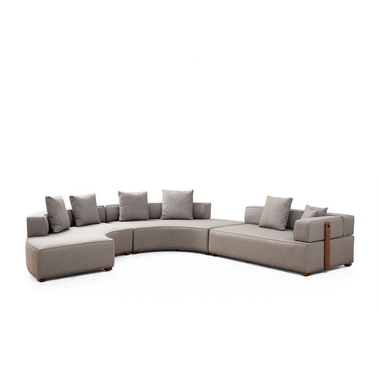 Avokulmasohva Linento Furniture Gondol 4, vasen, harmaa