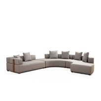 Avokulmasohva Linento Furniture Gondol 4, oikea, harmaa