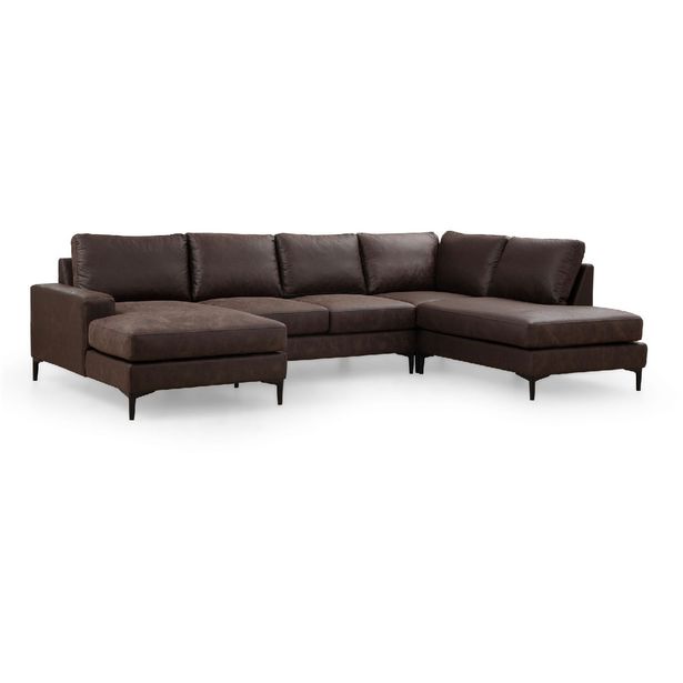 Divaanisohva Linento Furniture Porto Corner CHL-02-C-EOT tummanruskea