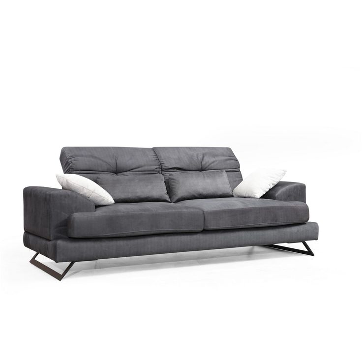 Sohva Linento Furniture Frido raita, 3-istuttava, antrasiitti