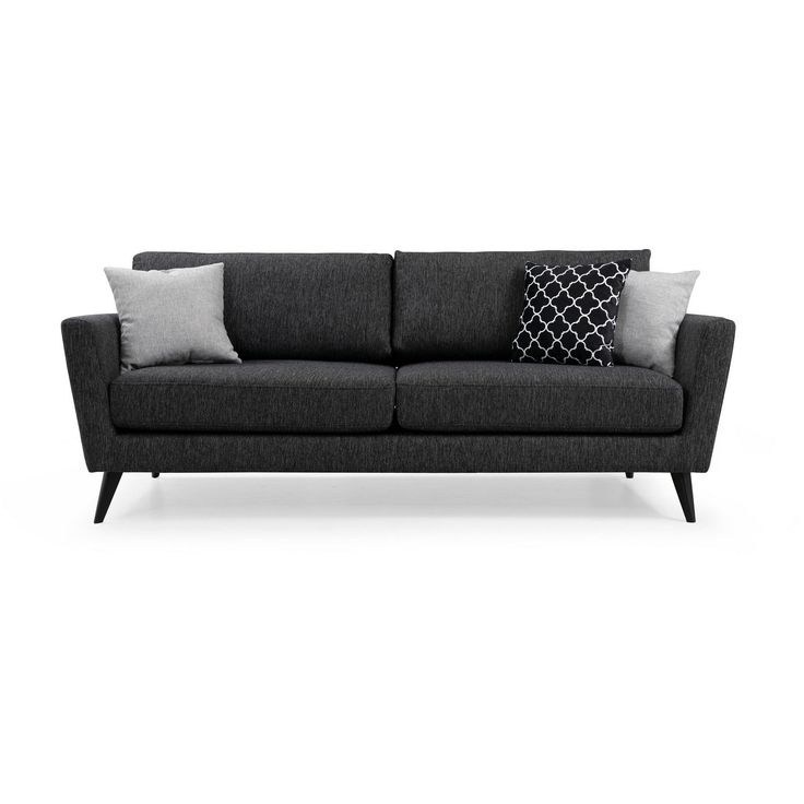 Sohva Linento Furniture Mayorka, 3-istuttava, harmaa