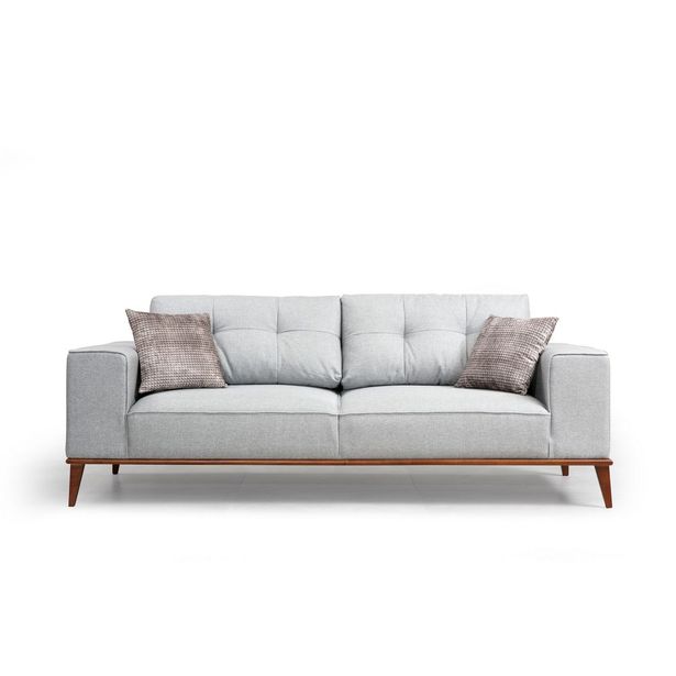 Vuodesohva Linento Furniture Montana, 3-istuttava, vaaleanharmaa