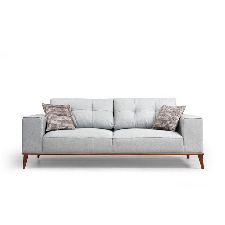 Vuodesohva Linento Furniture Montana, 3-istuttava, vaaleanharmaa