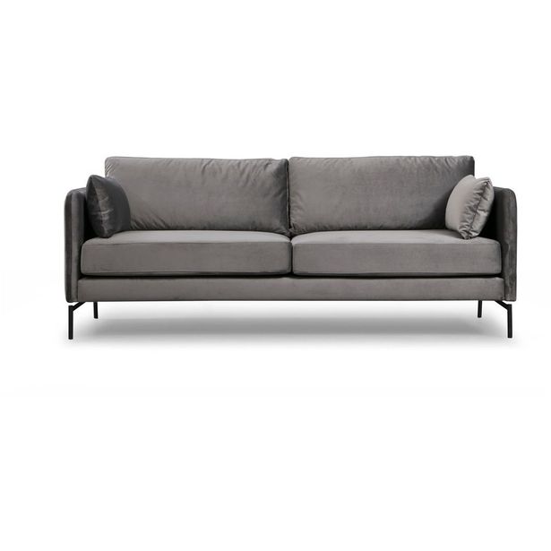 Sohva Linento Furniture Sino, 3-istuttava, harmaa