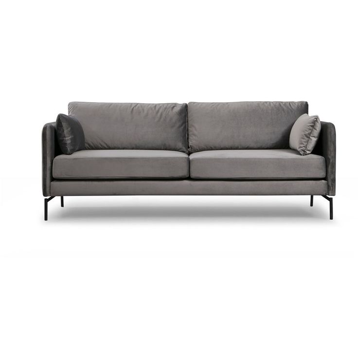 Sohva Linento Furniture Sino, 3-istuttava, harmaa