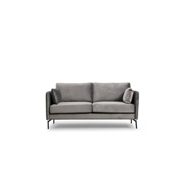 Sohva Linento Furniture Sino, 2-istuttava, harmaa