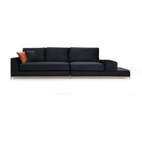 Sohva sivupöytäosalla Linento Furniture Line, 4-istuttava, musta
