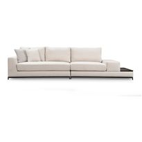 Sohva sivupöytäosalla Linento Furniture Line, 4-istuttava, beige