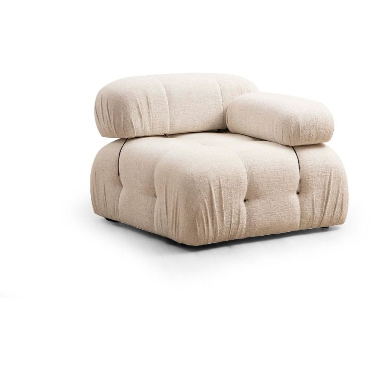 Nojatuoli Linento Furniture Bubble oikeakätinen, kerma