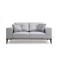 Sohva Linento Furniture Montana, 2-istuttava, vaaleanharmaa
