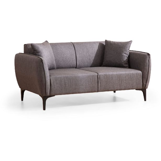 Sohva Linento Furniture Belissimo 2-istuttava tummanharmaa