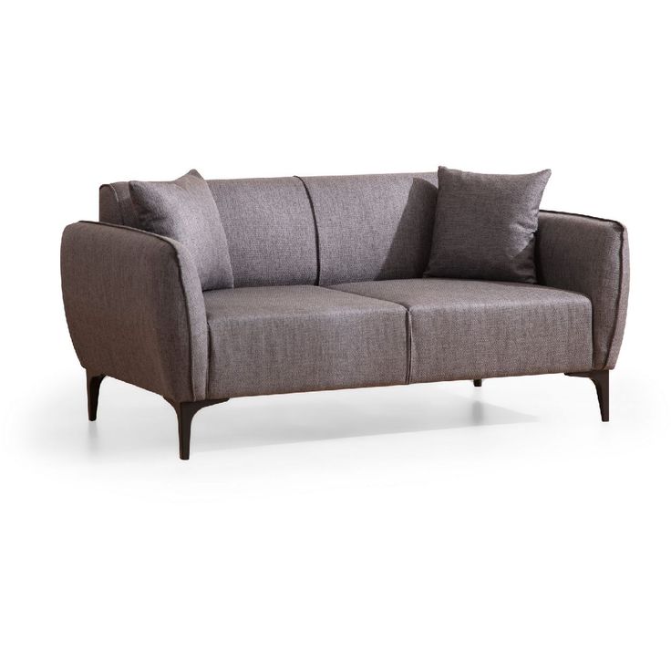 Sohva Linento Furniture Belissimo 2-istuttava tummanharmaa