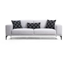 Vuodesohva Linento Furniture Nikea, 3-istuttava, vaaleanharmaa