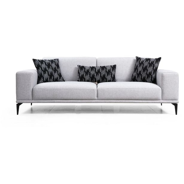 Vuodesohva Linento Furniture Nikea, 3-istuttava, vaaleanharmaa
