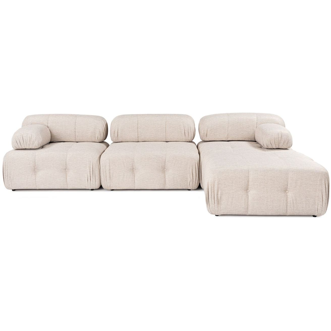 Sohva Linento Furniture Doblo 3-istuttava, vaaleanruskea