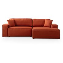 Divaanivuodesohva Linento Furniture Pirlo Corner, 3-istuttava, oikea, oranssi