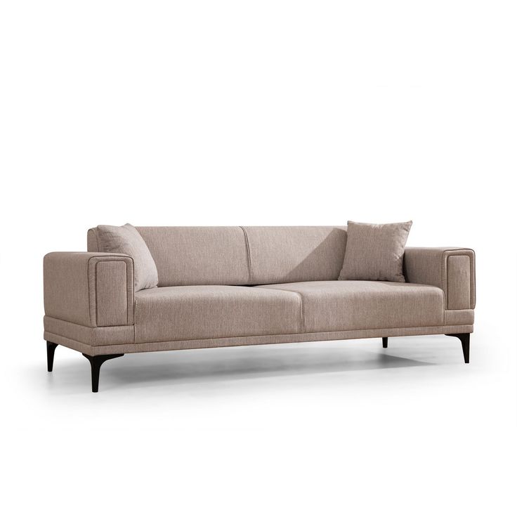 Vuodesohva Linento Furniture Horizon, 3-istuttava, vaaleanruskea
