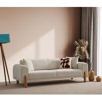 Vuodesohva Linento Furniture Lyke, 3-istuttava, leveys 228cm, kerma